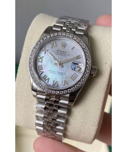 Rolex Datejust 278384 31MM Réplique Suisse en Acier 904L avec Cadran Perlé - Qualité 1:1 