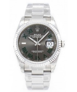 Rolex Datejust 126330 Wimbledon 41MM ETA3235 Cadran gris Puissance 72 heures Réplique 1:1