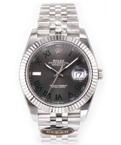 Rolex Datejust 126334 Wimbledon 41MM ETA3235 Cadran ardoise Jubilé 72 heures Réplique miroir 1:1