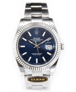 Rolex Datejust 126334 41MM ETA3235 72 Heures Cadran Bleu Oyster Réplique miroir 1:1