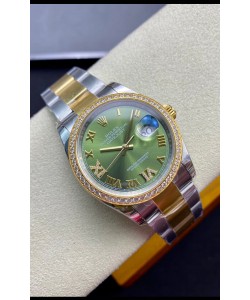 Rolex Datejust 126283RBR-0012 Réplique Suisse 36MM 1:1 Miroir en 904L Cadran Vert