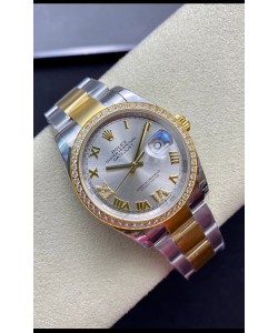 Rolex Datejust 126283RBR-0018 Réplique Suisse 36MM 1:1 Miroir en 904L Cadran Argenté