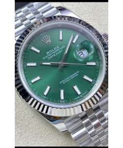 Rolex Datejust 41MM 126334 Réplique Suisse en acier 904L avec cadran vert - Réplique Miroir 1:1