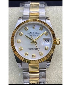 Rolex Datejust 278273 31MM Réplique Suisse en acier 904L avec cadran en perle blanche - Réplique Miroir 1:1