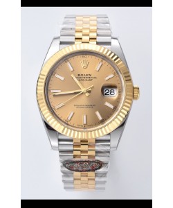 Rolex Datejust 126333 41MM Cal.3235 Montre réplique 1:1 suisse en 904L Cadran or pâle