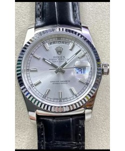 Rolex Day Date 904L Montre boîtier acier cadran acier 36MM - Qualité miroir 1:1 