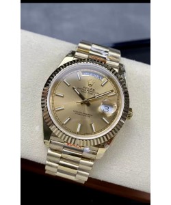 Rolex Day Date Presidential Montre en or rose 18K 40MM - Cadran or Qualité miroir 1:1