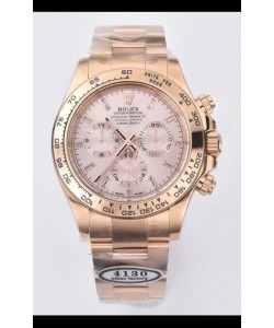 Rolex Cosmograph Daytona M116515ln-0061 Cadran or rose Sundust Mouvement original Cal.4130 - Montre acier 904L