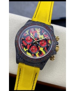 Rolex Daytona DiW Military Yellow Edition - Boîtier en carbone forgé Réplique miroir 1:1