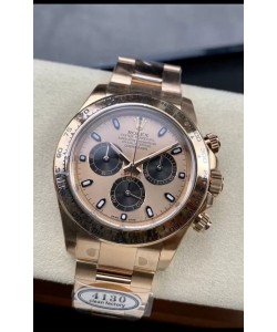 Rolex Cosmograph Daytona M116505-0009 Montre Or Rose Mouvement Original Cal.4130 - Acier 904L