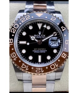 Rolex GMT Masters II M126711CHNR-0002 Or bicolore Everose Réplique Suisse Montre Miroir 1:1