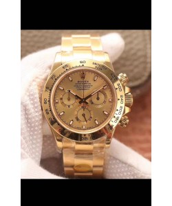 Montre Rolex Cosmograph Daytona 116598 904L Acier inoxydable miroir 1:1 Cal.4130 Mouvement