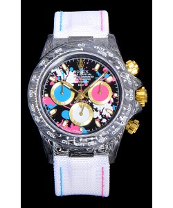 Rolex Daytona DiW Motley Lady Unique Boîtier Carbone Forgé Réplique Suisse