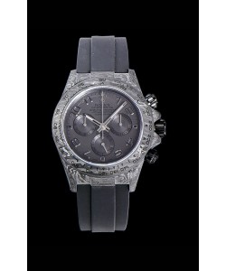 Montre Rolex Daytona DiW Boitier tout noir carbone forgé Réplique miroir 1:1