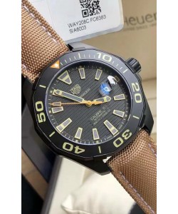 Tag Heuer Aquaracer Calibre 5 Revêtement DLC avec lunette céramique Réplique Suisse 41MM