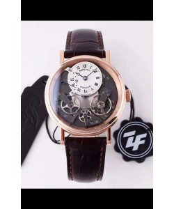 Montre Breguet Tradition 7057BR/R9/9W6 Or Rose Double Tourbillon Réplique Suisse