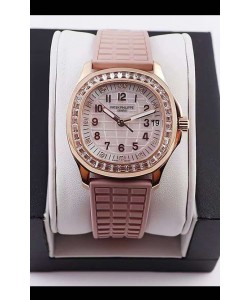 Montre Patek Philippe Aquanaut LUCE 5072R-001 Réplique Suisse de la montre en cadran perle 35.6MM 