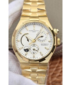 Montre Vacheron Constantin Overseas Power Reserve Réplique Suisse avec boîtier en or jaune