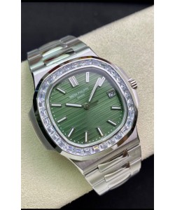 Patek Philippe Nautilus 5711 904L Acier 2023 Miroir Actualisé Réplique Montres - Cadran Vert