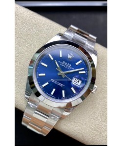 Rolex Datejust 126300 41MM Cal.3135 Réplique Suisse 1:1 Miroir Montre en 904L Cadran Bleu