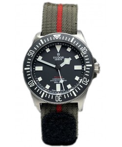 Tudor Pelagos FXD boîtier titane 1:1 réplique miroir cadran noir sur bracelet Nato vert