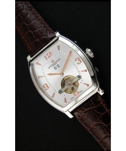 Montre Vacheron Constantin Malte Tourbillon Japonaise à Cadran Blanc acier Réplique