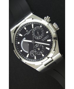 Vacheron Constantin Overseas Dual Time cadran noir Montre Réplique Suisse 