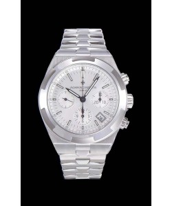 Montre Vacheron Constantin Overseas Chronograph à cadran blanc Réplique Suisse - Bracelet acier inoxydable