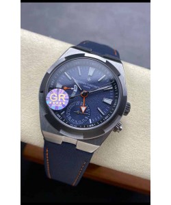 Vacheron Constantin Overseas Dual Time Titane Réplique Montre Suisse 1:1 avec cadran bleu