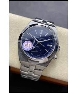 Vacheron Constantin Overseas Dual Time Acier inoxydable Réplique suisse 1:1 Cadran Bleu