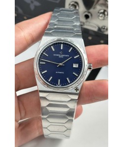 Vacheron Constantin Historiques 222 Super Clone Montre 37MM acier cadran bleu 