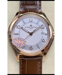Vacheron Constantin Fiftysix Edition Or Rose Acier Réplique 1:1 Cadran Blanc 